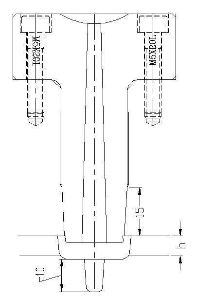 三板模中间浇口套设计图