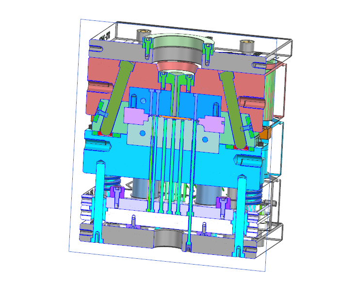 模具全部3D示意图